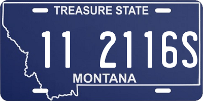 MT license plate 112116S