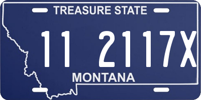 MT license plate 112117X