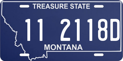 MT license plate 112118D