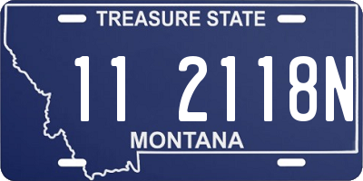 MT license plate 112118N
