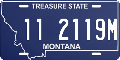 MT license plate 112119M