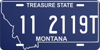 MT license plate 112119T