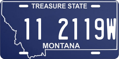 MT license plate 112119W