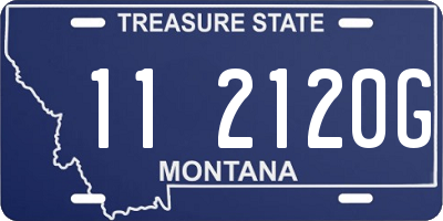 MT license plate 112120G