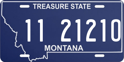 MT license plate 112121O