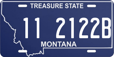 MT license plate 112122B