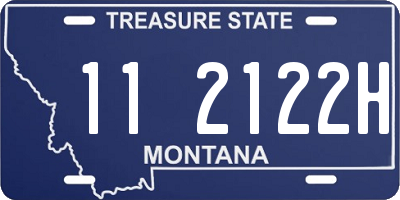 MT license plate 112122H