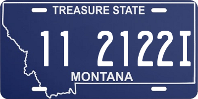 MT license plate 112122I
