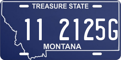 MT license plate 112125G