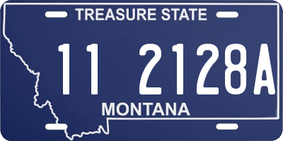 MT license plate 112128A