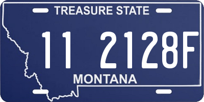 MT license plate 112128F