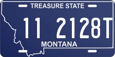 MT license plate 112128T