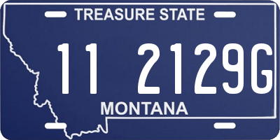 MT license plate 112129G