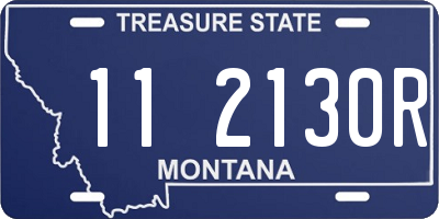 MT license plate 112130R