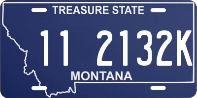 MT license plate 112132K