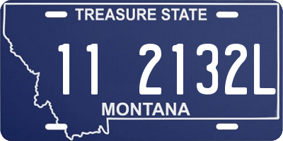 MT license plate 112132L