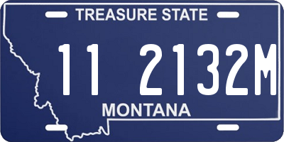 MT license plate 112132M