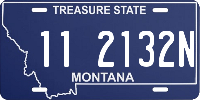 MT license plate 112132N