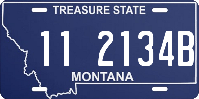 MT license plate 112134B