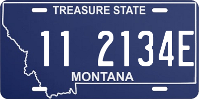 MT license plate 112134E