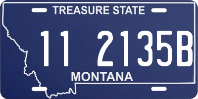 MT license plate 112135B