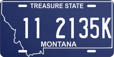 MT license plate 112135K