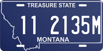 MT license plate 112135M
