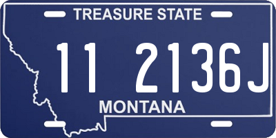 MT license plate 112136J