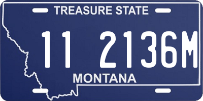 MT license plate 112136M