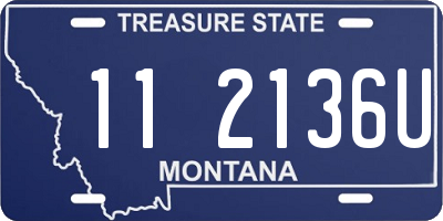 MT license plate 112136U