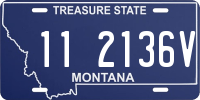 MT license plate 112136V