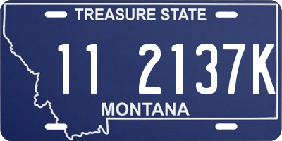 MT license plate 112137K