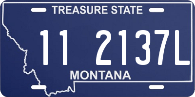 MT license plate 112137L