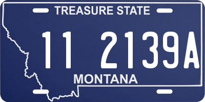 MT license plate 112139A