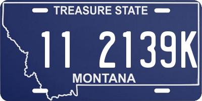 MT license plate 112139K
