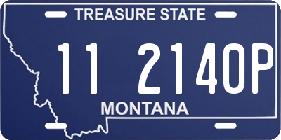 MT license plate 112140P