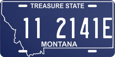 MT license plate 112141E