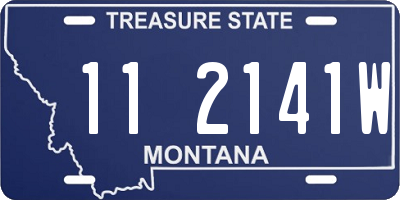 MT license plate 112141W