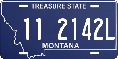 MT license plate 112142L