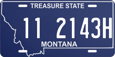 MT license plate 112143H