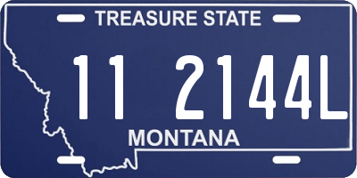 MT license plate 112144L