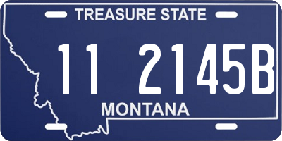 MT license plate 112145B