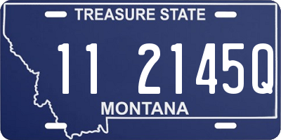 MT license plate 112145Q
