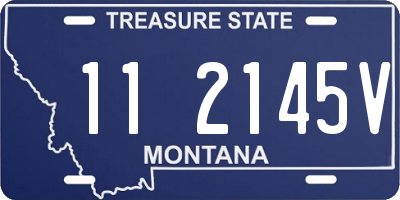 MT license plate 112145V