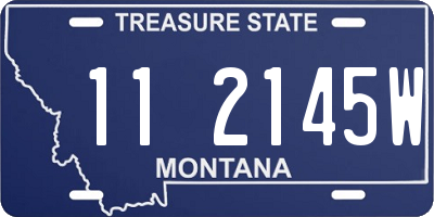 MT license plate 112145W