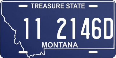 MT license plate 112146D