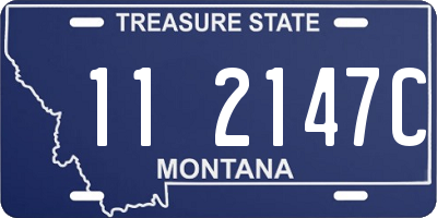MT license plate 112147C