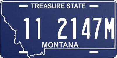 MT license plate 112147M