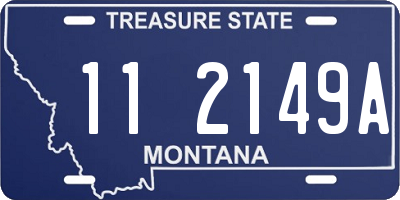 MT license plate 112149A
