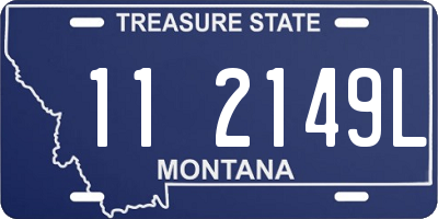 MT license plate 112149L